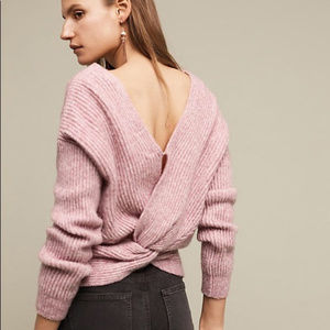 Anthropologies Ribbed Twist-back sweater NWoT